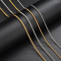 Chains LETAPI Fashion Figaro Chain Necklace For Men Punk Silver Colour Stainless Steel Long Hip Hop Jewellery Gift