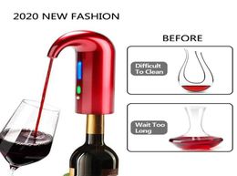 Electric Wine One Touch Portable Pourer Aerator Tool Dispenser Pump USB Rechargeable Cider Decanter Accessories For Bar Home Usea31374150