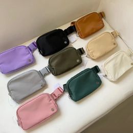 20 styles Lu yoga belt bag fanny pack classic bum chest bag bumbag nylon womens men shoulder crossbody waist bags qltrade-9 handbags wallet