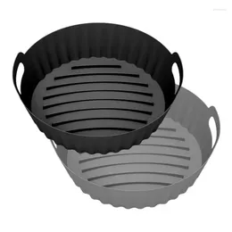 Baking Tools Air Fryer Pan Silicone Fry Basket Reusable Round Liners Non Stick Canister Shape Protector