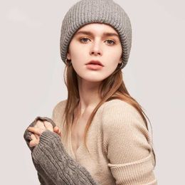 Inner Mongolia straight autumn winter warm and cold proof wool knitted hat smiley face thickened wool hat 231120