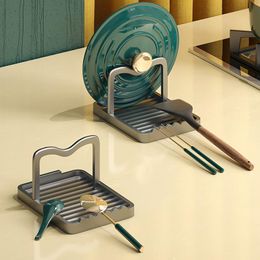 Organisation YUN JIEYA Kitchen Organiser Storage Pot Lid Rack Aluminium Spoon Spatula Holder Shelf Cook Dish Rack Cover Stand Hoom Accessories