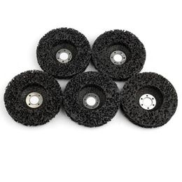 Polijstpads New 5Pcs Abrasive Tools 115Mm Strip Wheels Paint Rust Removal Clean Angle Grinder Discs Tools For Angle Grinder