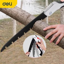 Zaag DELI 540MM Wood Folding Saw Outdoor For Camping SK5 Grafting Pruner for Trees Chopper Garden Tools Unility Knife Hand Saw