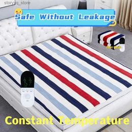 Electric Blanket Electric Blanket Heated Sheet Thermal Heating Bed 220v/110v 80x150cm Double Intelligent Timing Double Dual Control Temperature Q231129