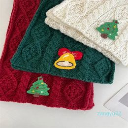 Scarves Knitted Women Scarf Winter Ladies Sweet Preppy Style Christmas Scarve Bufanda Wrap Shawl Echarpe