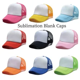 Sublimation Blank Caps Multiple Colour Sublimation Peaked Cap Snapback DIY Gifts Sport Hat For Heat Press Printing Transfer tt0429