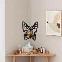 Decorative Plates Butterfly Corner Shelf Wall With Frame Floating For Bedrooms Bathroom Kitchen Office And Room