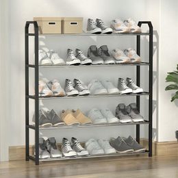 Storage Multilayer Shoe Rack Aluminum Metal Standing Shoe Rack DIY Shoes Stand Storage Cabinet Shelf Hanger Home Organizer Accessories