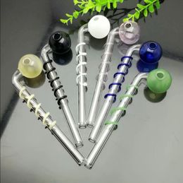 Smoking Pipes Aeecssories Glass Hookahs Bongs Pan Si Cai Pao Long Curved Pot