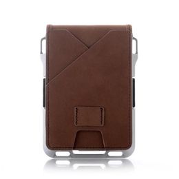 2020 Bifold Card Holder Tactical Men Wallet Holder Aluminium Bank ID Cardholder Anti-thief Card Case Money Bag292o