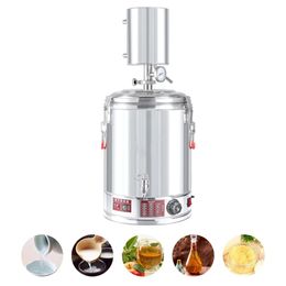 Making 220V Automatic Electric Heating Alcohol Distiller Moonshine Still Alembic Spirits Wine Making Boiler with Water Pupm for Whisk