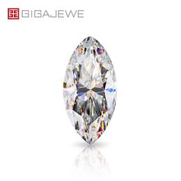 Gigajewe White D Color Marquise Cut VVS1 Moissanite Diamond 0 5-3CT för smycken Making Manual Cut238o