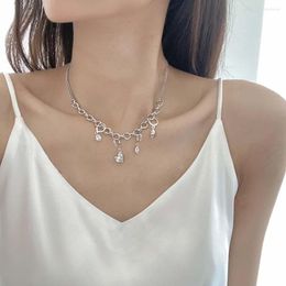 Chains Moonlight Zircon Pendants Necklace For Women Cold Style Detachable Earrings Charms Chain Chokers Accessories Party Gifts Jewelry