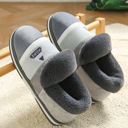 Slippers Size Men Big Winter Warm Plush Indoor Slides Women Soft Thick Bottom Non-Slip Comfort Furry Bedroom Shoes 23112 b81f