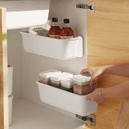 Organization Punchfree Under Sink Storage Shelves Kitchen Organizer Pushpull Drawer Shelf Wallmounted Cabinet Organizer Bathroom Baskets