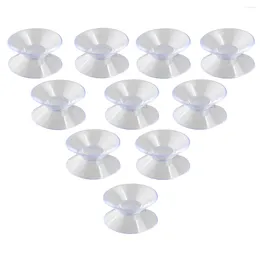 Hooks Suction Cups Glass Window Plastic Table Tops Double Sided Two Cup