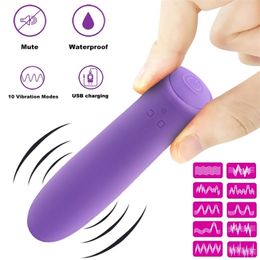 Vibrators Luxury Mini Bullet Vibrator for Women Sex Toys G-spot Clitoris Stimulator Female Maturbator Vagina Vibration Adult Erotic Toys 231128