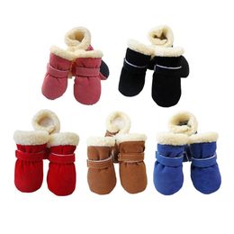 Shoes 10Sets Winter Pet Dog Shoes Antislip Warm Dog Rain Snow Boots for Small Dog Foot Care Puppy Shoes