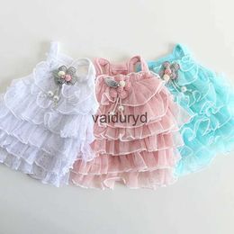Dog Apparel Princess Cat Dress Tutu Flower Lace Design Pet Puppy Skirt Spring/Summer Clothes Outfit 5 Sizesvaiduryd
