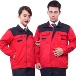 Spring autumn and winter long sleeved men's and women's -resistant labor protection suit workshop maintenance auto repair engineering suit and work equipment 8UYS0