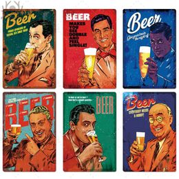 Funny Beer Metal Sign Plaque Metal Vintage Pub Tin Sign Metal Plate Wall Decor for Bar Pub Club Man Cave Decorative chic Plate353o