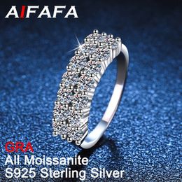 Wedding Rings AIFAFA Real 14 All For Women 100 S925 Sterling Silver Diamond Party Jewelry GRA Wholesale 231128