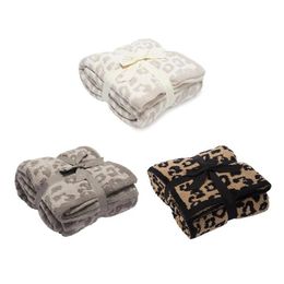 Blankets Leopard Print Sofa Blanket Cheetah Velvet Air-conditioning Suitable For Air Conditioning2340