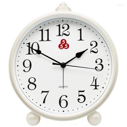 Table Clocks Brand Desk Clock Alarm Living Room Large Silent Ornaments Modern Simple Small Hanging Round.