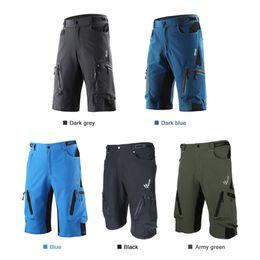 Lixada MTB Cycling shorts Breathable Sports Loose Fit Shorts Outdoor Casual Cycling Running Clothes with Zippered Pocket282Q