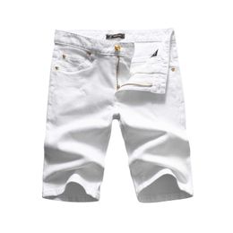 Simple fashion in white quality nightclub tease girls fashion male college student fan Jia quality jeans and shorts