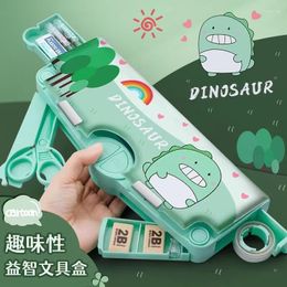 Interesting Pen Box Case Creative Mechanical Deformation Stationery Cartoon Plastic School Supplies