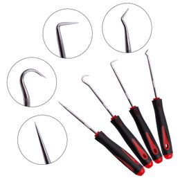 4 Pieces Long Pick & Hook Set Gasket Puller Pick Tools for Removing Car Auto Oil Seal O-Ring Seal Tools