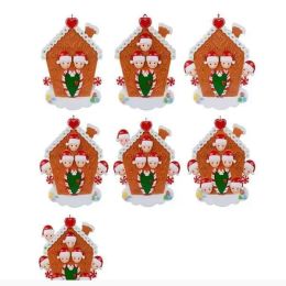 Christmas Ornaments Decorations Quarantine Survivor Resin Ornament Creative Toys Gift Tree Decor Mask Snowman Sanitised Family JJ 10.11 LL