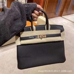 2023 Tote Bags Bag hbirkins Fashion Layer Classic Lady Cow Leather Lychee Grain Women's Handbag One-shoulder Cross-body