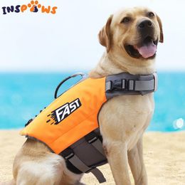 Vests Dog Life Jacket Vest for Flotation in Pool Boat Beach Lake Superior Buoyancy Ripstop Dogs Safety Vests for Swimming Reflective