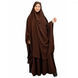 Ethnic Clothing Wepbel Muslim Prayer Garment Abaya Islamic Hijab Saudi Black Robe Clohting Khimar Jilbab Eid Ramadan Gown