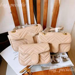 Designer bag shoulder bag Love heart V Wave Pattern Satchel Luxury Leather Metallic Chain Handbags Purse Multiple Colours 3 Sizes 18CM 22CM 26CM