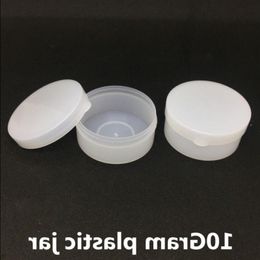 10ML White Plastic Cosmetic Smaple Jar 34x17MM 10Gram Size Cream Empty Bottle Mask Containers Jars Small Pot Fpkdv