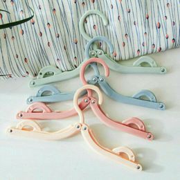 Hangers 2023 Folding 10Pcs Non-Slip Plastic Rack Drying Clothes Retractable Portable Travel Hanger Racks Pin Trouser Hanging