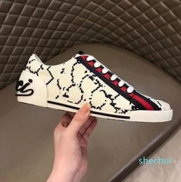 The latest sale high quality men's retro low-top printing sneakers mesh pull-on luxury ladies fashion breathable casual shoes