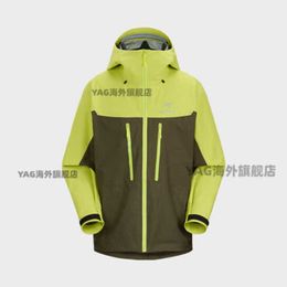 Mens Jackets Coats Arcterys Hoodie ARCTERYS ALPHA JACKET GORE-TEX Men's Charge Coat TATSU_ SPRINT_ Green_ Racing Green W WN-59VD