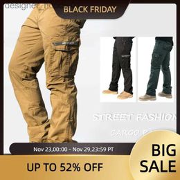 Men's Pants BAPAI Men's Fashion Work Pants Outdoor Wear-resistant Mountaineering Trousers Work Clothes Street Fashion Cargo Pants L231129