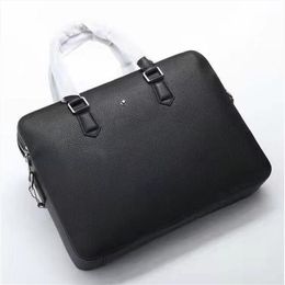 New Brand Briefcase Designer Men Bags Famous brand Mens Shoulder Bag Real Leather Handbag269H