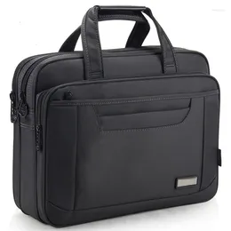 Briefcases 3290# Fashion Business Folder Shoulder Bag Large Capacity Handbag Oxford Cloth Computer Men's Briefcase