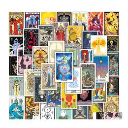 Car Stickers Pack Of 50Pcs Cartoon Tarot Noduplicate Waterproof Vinyl Graffiti Sticker For Lage Skateboard Notebook Water Bottle Dec Dhrzw