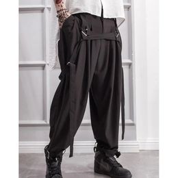 Men's Pants Men's trousers spring and autumn slacks small leg pants adjustable boot pants men's slacks large black British style 231129