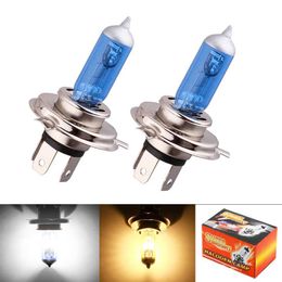 Decorative Lights pcs H Halogen Lamp Super Bright White Fog Bulb W DC V Yellow Amber K Car Styling Light Source