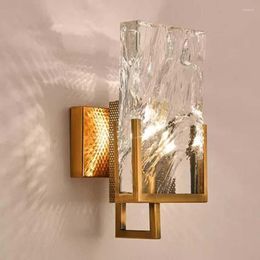 Wall Lamps Postmodern Crystal Lamp Nordic Luxury Living Room Background Creative Led Sconce Lights Bedside Aisle Stairs Lighting