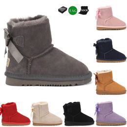 bambini stivali di design tasman pantofole tazz bambino stivali stivali da neve in australia mini stivaletti piattaforma di avvio per le ragazze donne di avvio inverno soffici scarpe per i bambini pelle scamosciata di lana